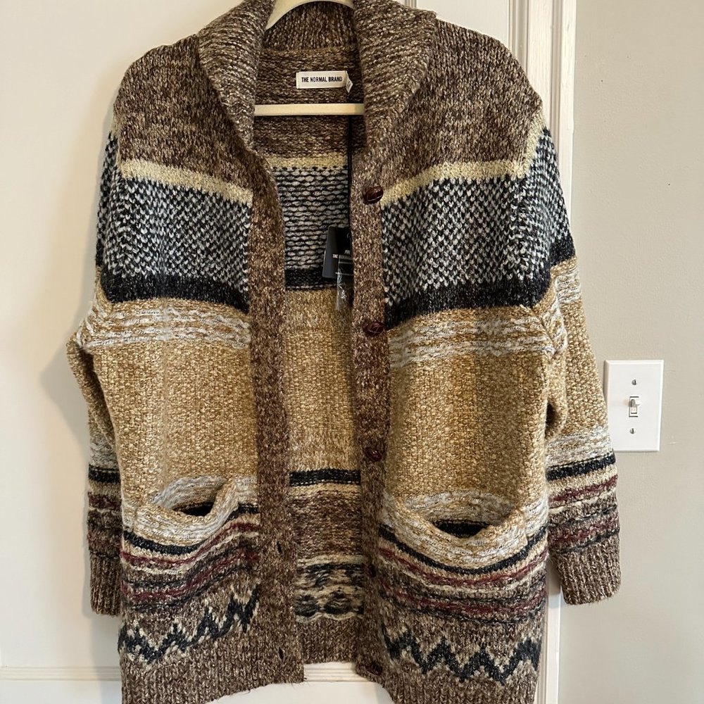 The Normal Brand Cozy Carmy Heritage Cardigan - Picture 2 of 9